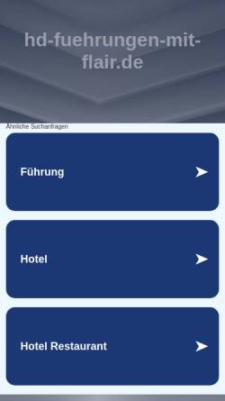 Vorschau der mobilen Webseite hd-fuehrungen-mit-flair.de, Führungen mit Flair