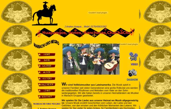 Vorschau von www.mariachi-oro-negro.de, Mariachi oro negro