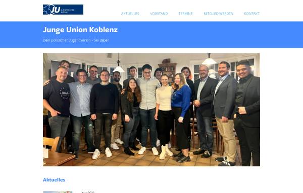 Vorschau von www.ju-koblenz.de, Junge Union Koblenz