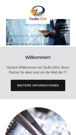 Vorschau der mobilen Webseite tecbo-edv.de, TecBo-EDV Timo Börner