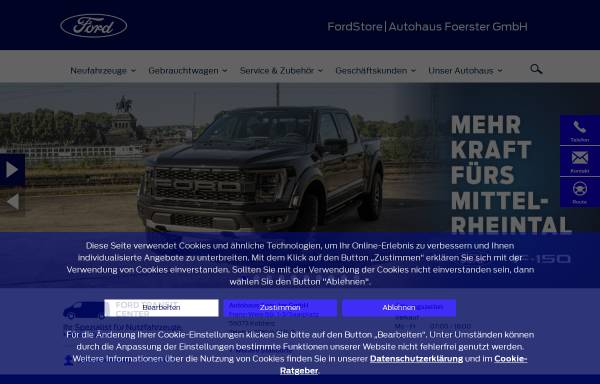 Vorschau von www.ford-foerster-koblenz.de, Autohaus Foerster GmbH