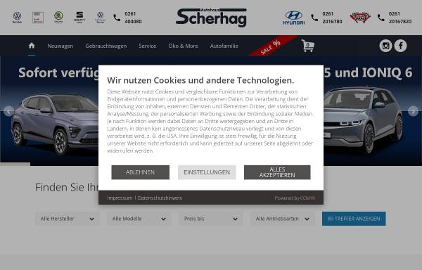 Vorschau von www.scherhag.de, Autohaus Scherhag