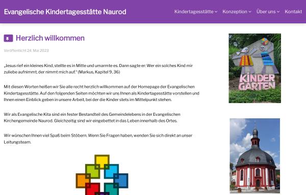 Vorschau von kindergarten-naurod.de, Evangelische Kirchengemeinde Naurod
