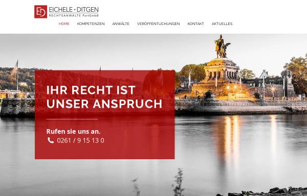 Vorschau von www.eichele-ditgen.de, Kanzlei Eichele - Ditgen