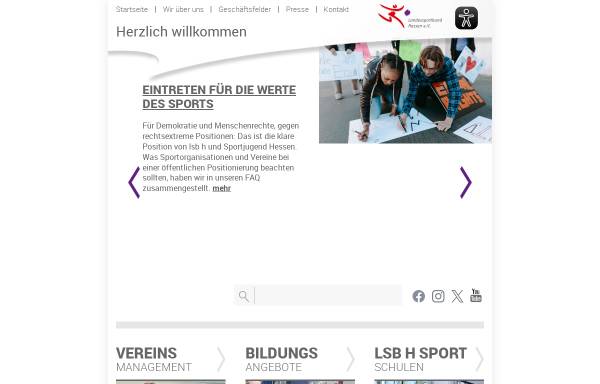 Vorschau von www.sport-in-hessen.de, Sport in Hessen
