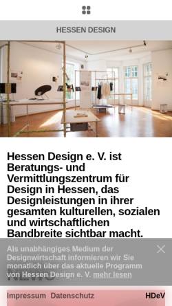 Vorschau der mobilen Webseite www.hessendesign.de, Hessen Design