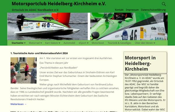 Vorschau von www.msc-heidelberg-kirchheim.de, Motorsportclub Heidelberg-Kirchheim e.V.