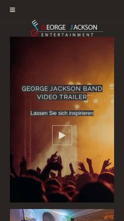 Vorschau der mobilen Webseite www.g-j-e.de, George Jackson Entertainment
