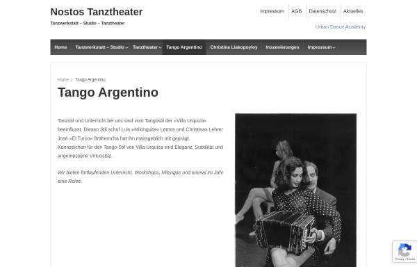 Vorschau von www.tango-heidelberg.de, Nostos Tango - Nostos Tanztheater