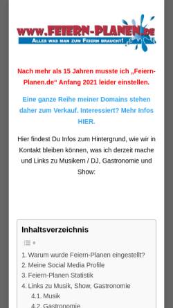 Vorschau der mobilen Webseite www.topmusiker.de, TopMusiker.de