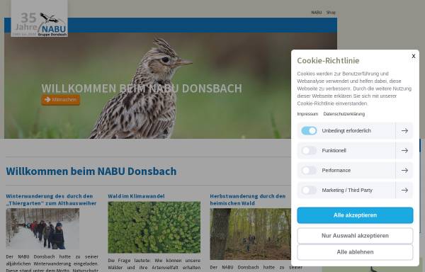 Vorschau von www.nabu-donsbach.de, NABU-Donsbach