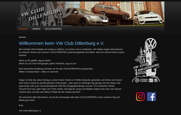 Vorschau von www.vw-club-dillenburg.de, VW Club Dillenburg e.V.