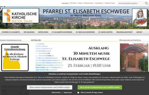 Vorschau von www.pastoralverbund-gabriel-werra-meissner.de, Gemeinde St.Elisabeth