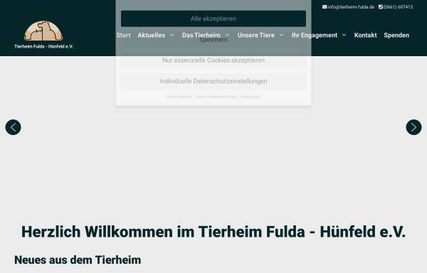 Vorschau von www.tierheim-fulda.de, Tierheim Fulda-Hünfeld e.V.