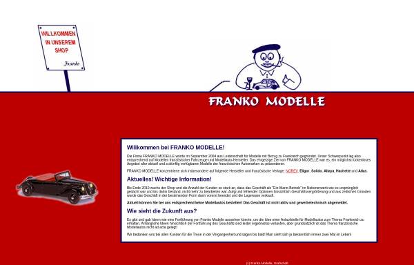 Vorschau von www.franko-modelle.de, Franko Modelle