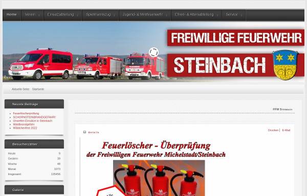Vorschau von www.steinbach-112.de, Freiwillige Feuerwehr Michelstadt-Steinbach