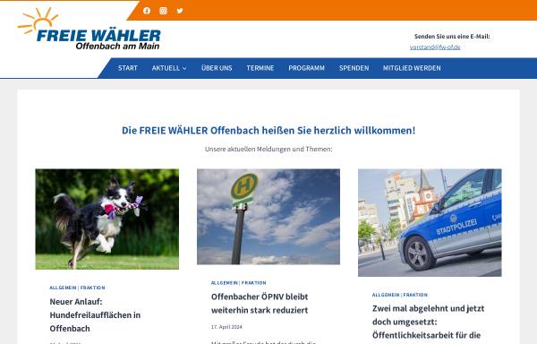 Vorschau von www.fw-of.de, Freie Wählergemeinschaft Offenbach am Main