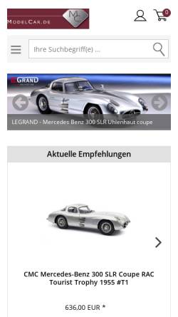 Vorschau der mobilen Webseite www.modelcar.de, Model-Car, Rüdiger Weller