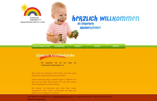 Vorschau von www.krabbelstube-regenbogen.de, Krabbelstube Regenbogen