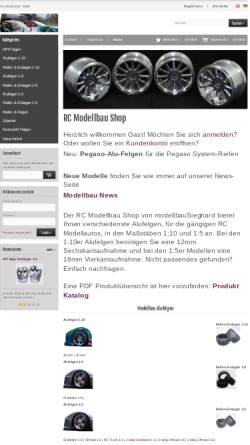 Vorschau der mobilen Webseite rc-shop.modellbausieghard.de, ModellbauSieghard, Sieghard Mehner
