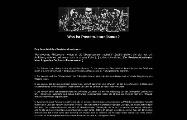 Vorschau von www.die-grenze.com, Was ist Poststrukturalismus