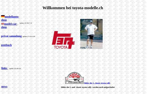 Vorschau von www.toyota-modelle.ch, Toyota Modellautos, Alex Dobmaier