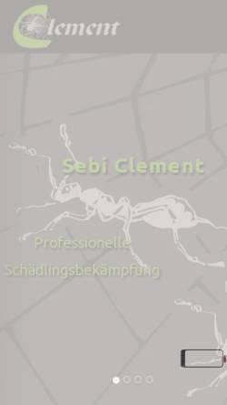 Vorschau der mobilen Webseite www.sebiclement.ch, Malergeschäft Clement