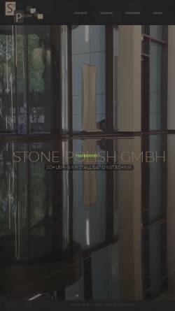 Vorschau der mobilen Webseite www.stone-polish.de, Stone Polish GmbH