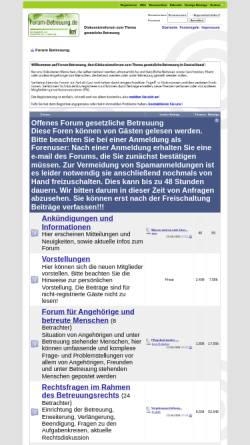 Vorschau der mobilen Webseite www.forum-betreuung.de, Forum Betreuung - offenes Diskussionsforum zum Betreuungsrecht