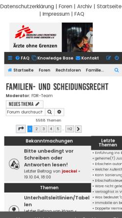 Vorschau der mobilen Webseite www.recht.de, recht.de-Forum