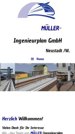 Vorschau der mobilen Webseite www.mip-nw.de, Müller Ingenieurplan GmbH