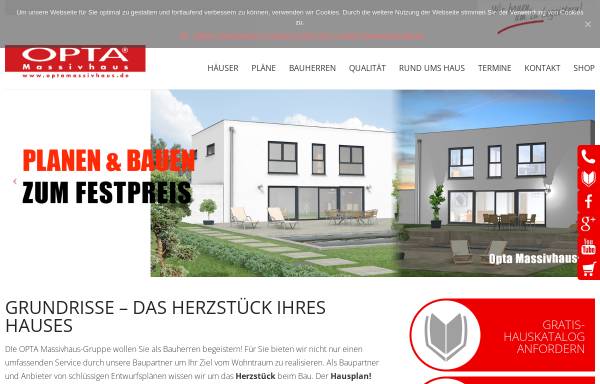 Vorschau von www.optamassivhaus.com, Ring Deutscher Baubetreuer GmbH & Co. Verwaltungs KG