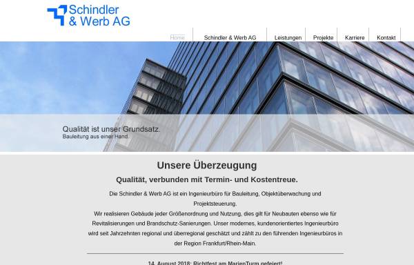 Vorschau von www.schindler-werb.de, Schindler & Werb AG