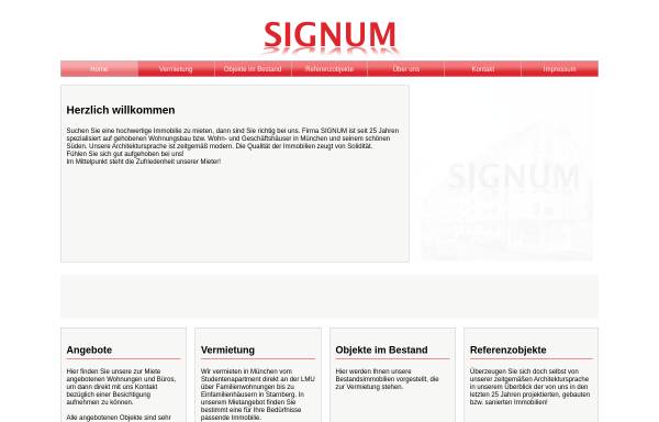 Vorschau von signumbau.de, Signum Baubetreuung GmbH