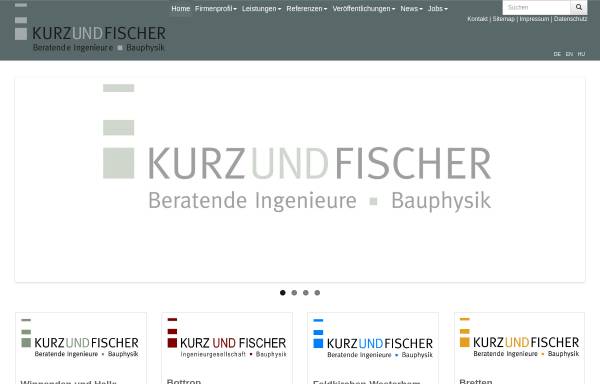 Vorschau von www.kurz-fischer.de, Kurz und Fischer