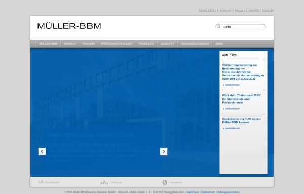 Vorschau von www.muellerbbm.de, Müller-BBM GmbH