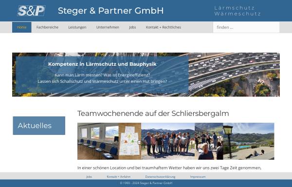 Vorschau von www.sp-laermschutz.de, Steger & Piening GmbH