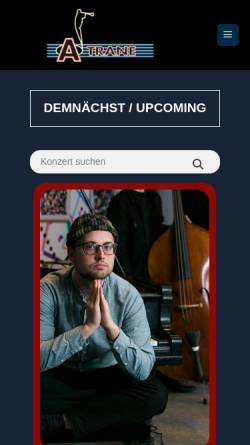 Vorschau der mobilen Webseite www.a-trane.de, A-Trane Jazz-Club Berlin