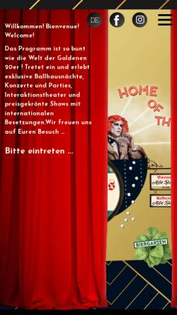 Vorschau der mobilen Webseite www.ballhaus-berlin.de, Ballhaus-Berlin