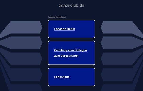 Vorschau von www.dante-club.de, Dante am Hackeschen Markt
