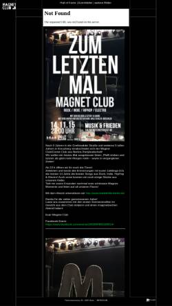 Vorschau der mobilen Webseite www.magnet-club.de, Magnet Club