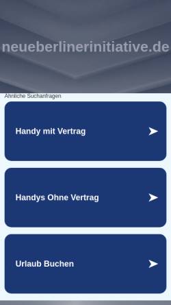 Vorschau der mobilen Webseite www.neueberlinerinitiative.de, NBI