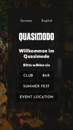Vorschau der mobilen Webseite www.quasimodo.de, Quasimodo