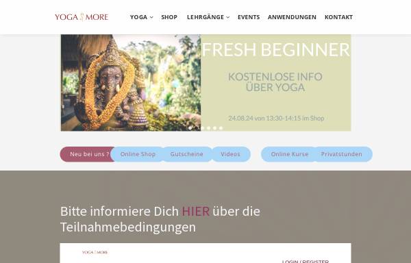 Vorschau von yoga-more.de, Berlin & More