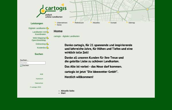 Vorschau von www.cartogis.de, Cartogis - Kartografie
