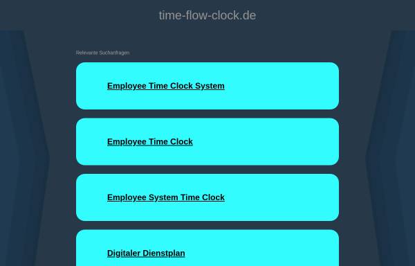 Vorschau von www.time-flow-clock.de, Uhr der fließenden Zeit