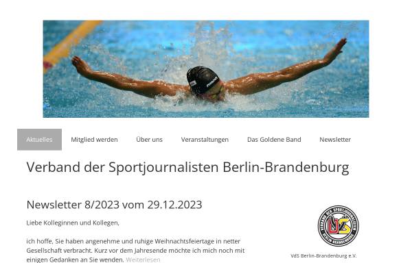 Vorschau von www.vds-berlin.de, Verband der Sportjournalisten Berlin-Brandenburg