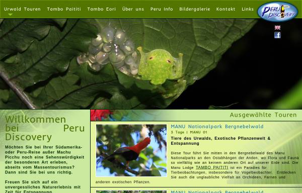 Vorschau von www.perudiscovery.com, Peru Discovery