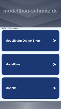 Vorschau der mobilen Webseite www.modellbau-schmitz.de, Modellbau Schmitz