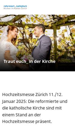 Vorschau der mobilen Webseite www.kirchenhochzeit.ch, Kirchenhochzeit